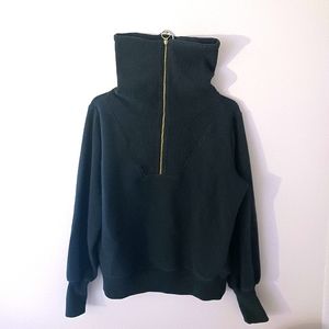 Unisex Front Zipper Sweater S
